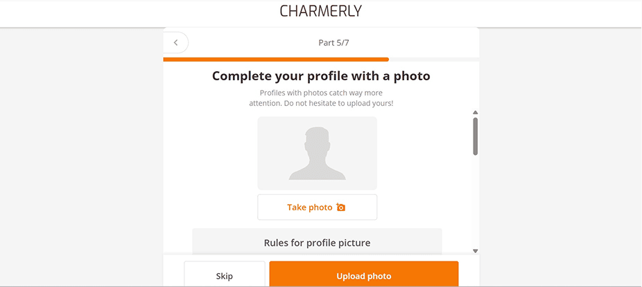 Upload your photo to Charmerly.com